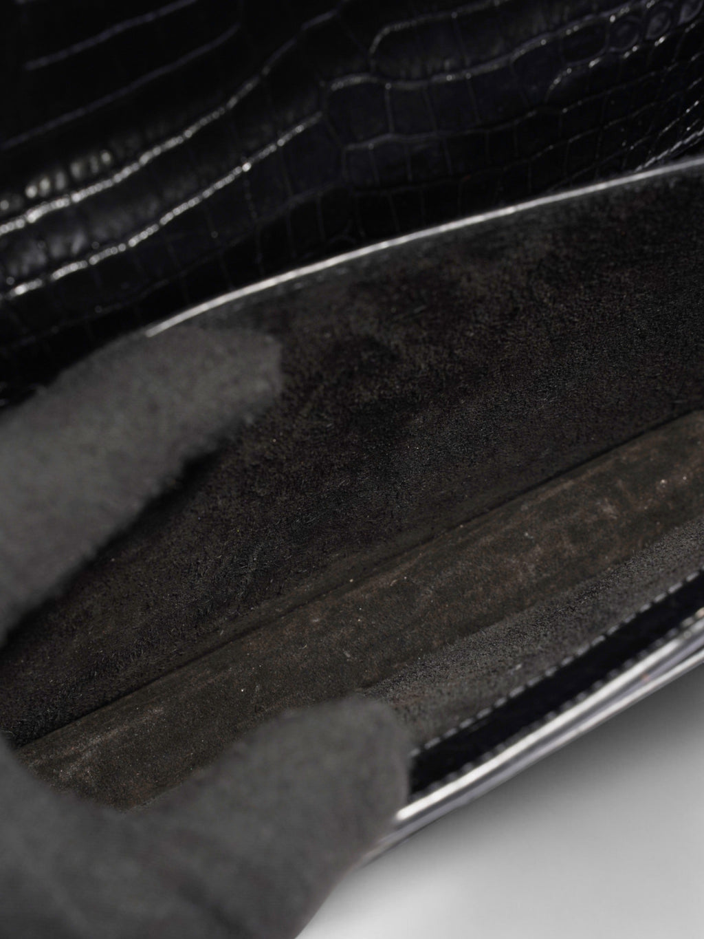 Saint Laurent Sunset Black Embossed Leather Medium