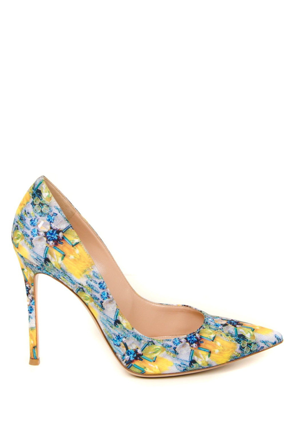 Mary Katrantzou Floral Satin Pump