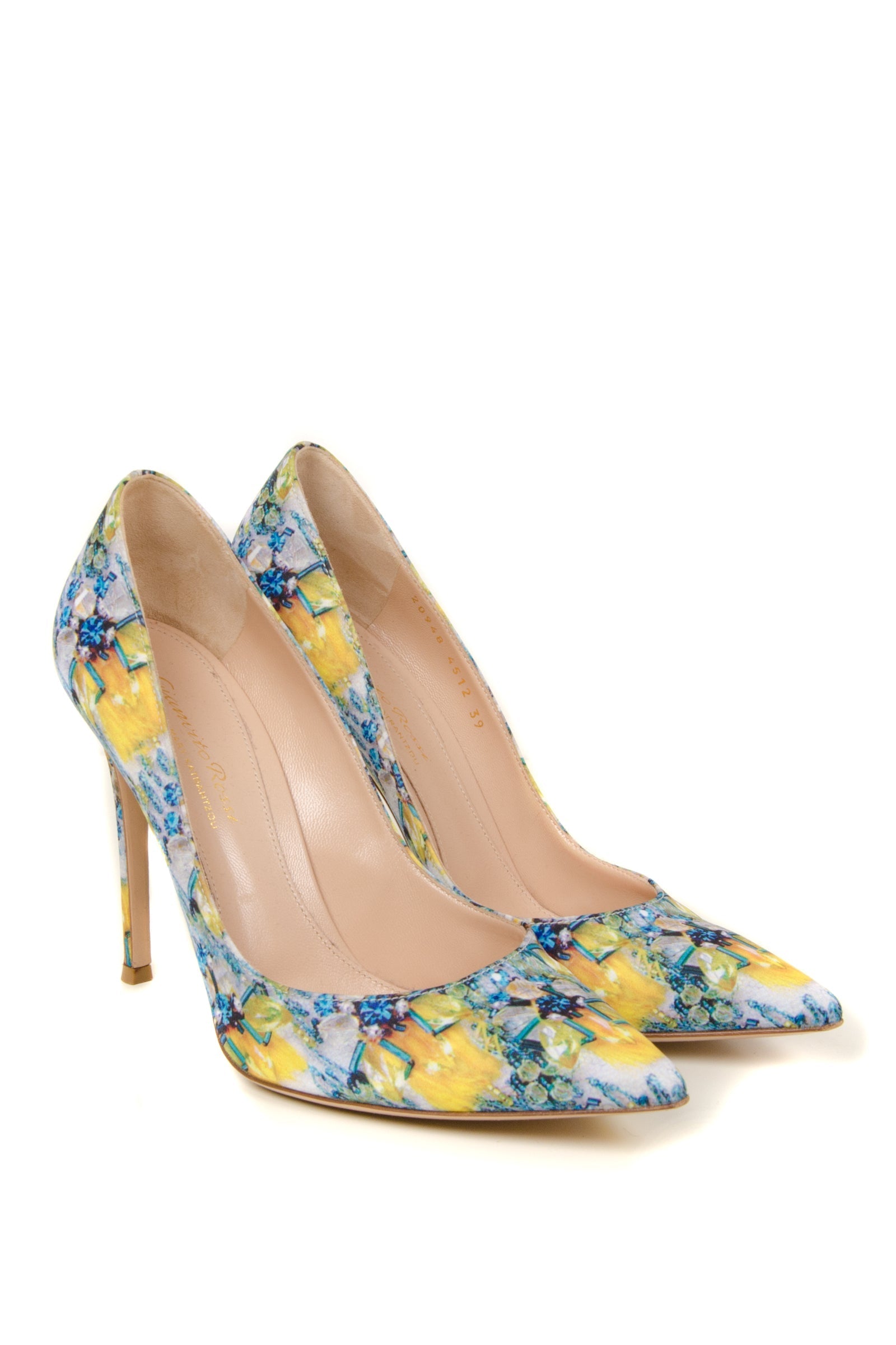 Mary Katrantzou Floral Satin Pump