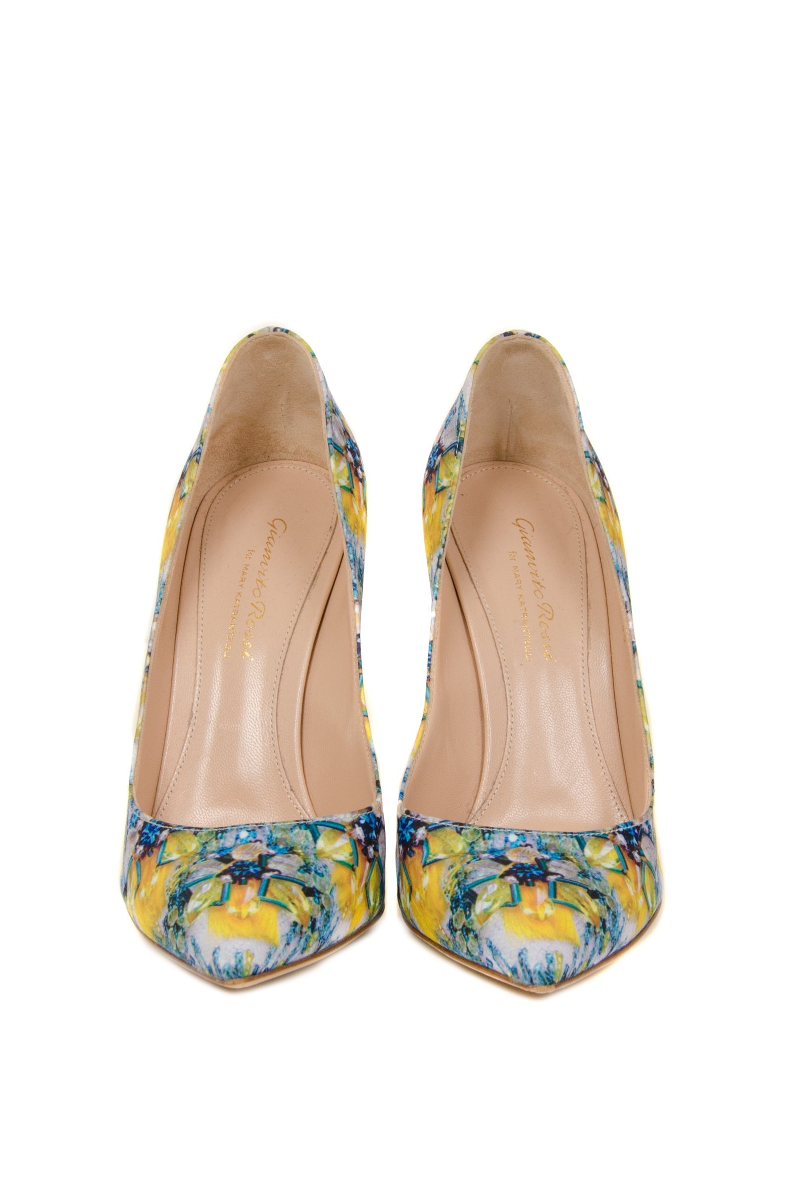 Mary Katrantzou Floral Satin Pump