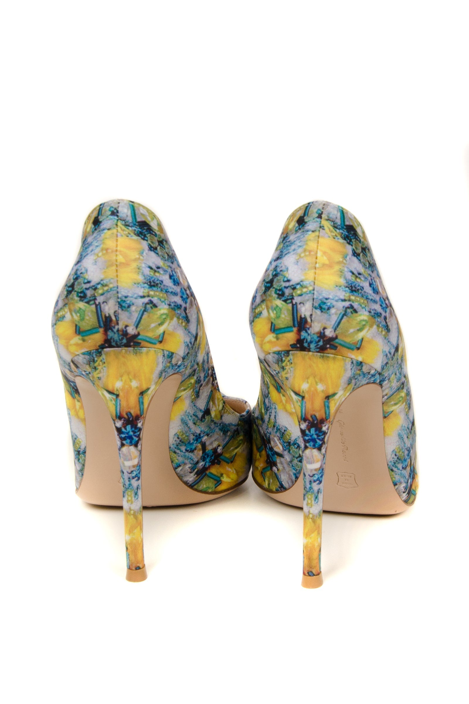 Mary Katrantzou Floral Satin Pump