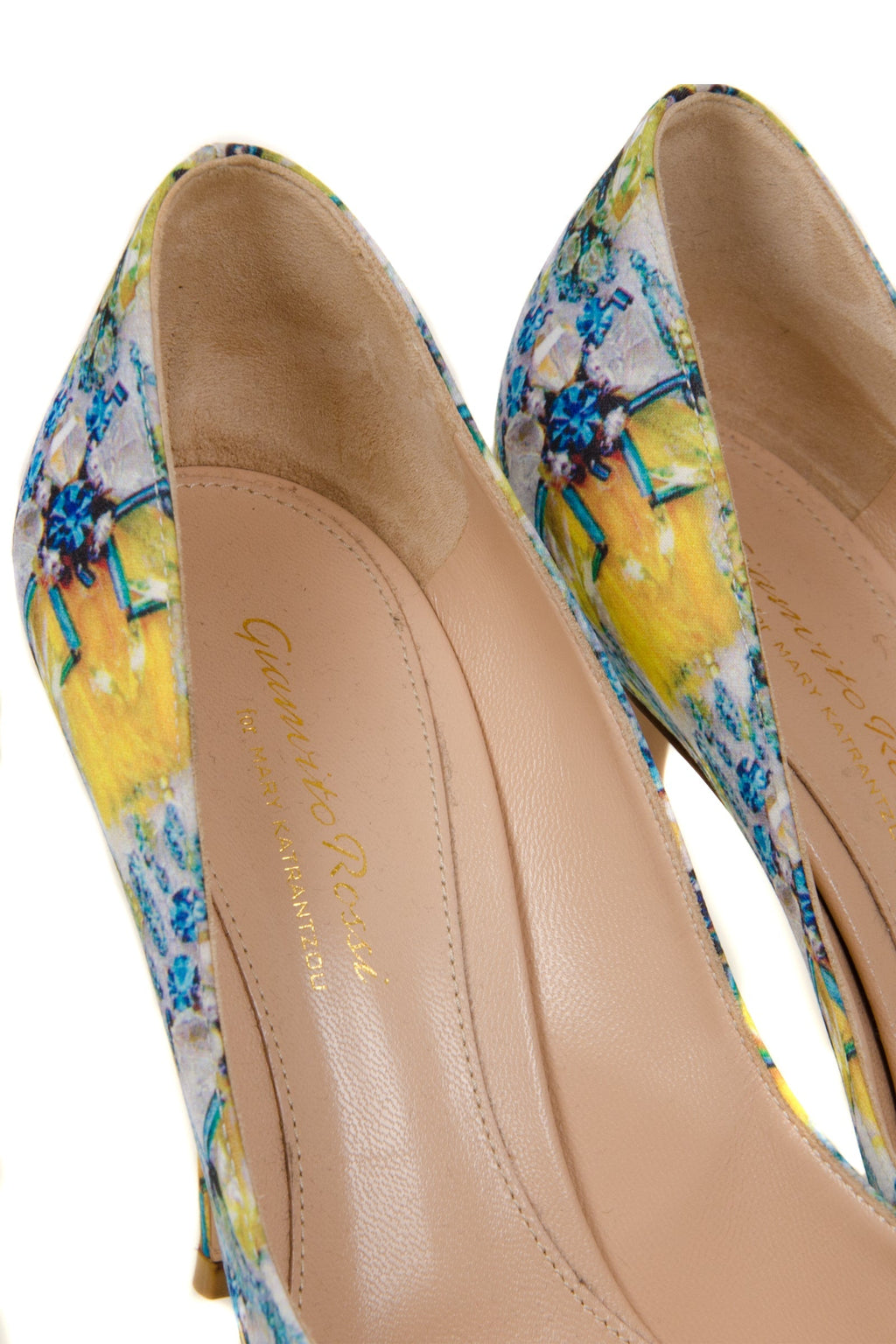 Mary Katrantzou Floral Satin Pump