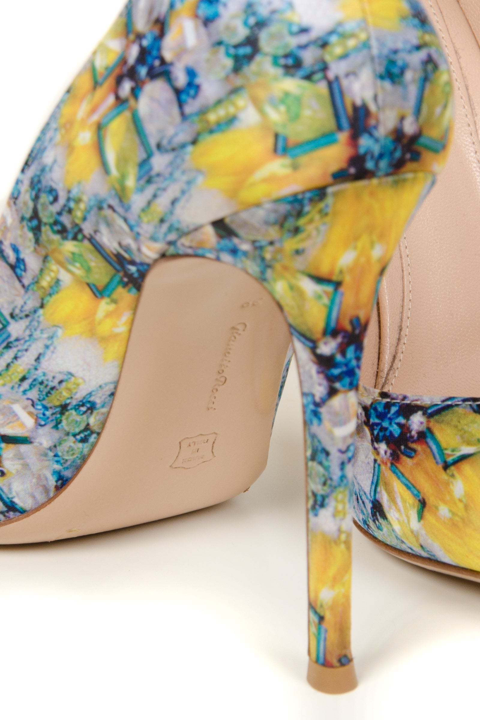 Mary Katrantzou Floral Satin Pump