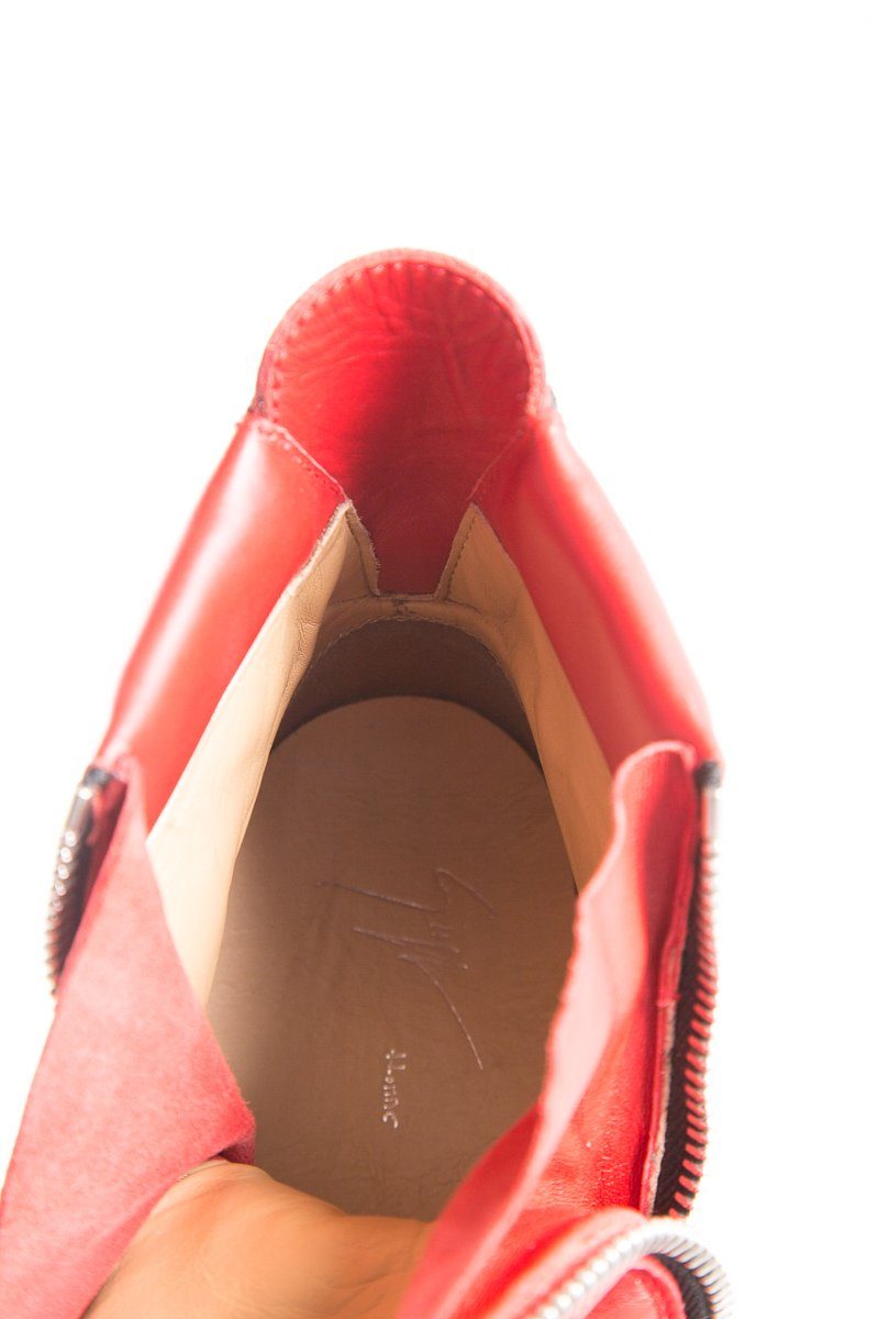 Giuseppe Zanotti Red High Top Sneakers SZ 44