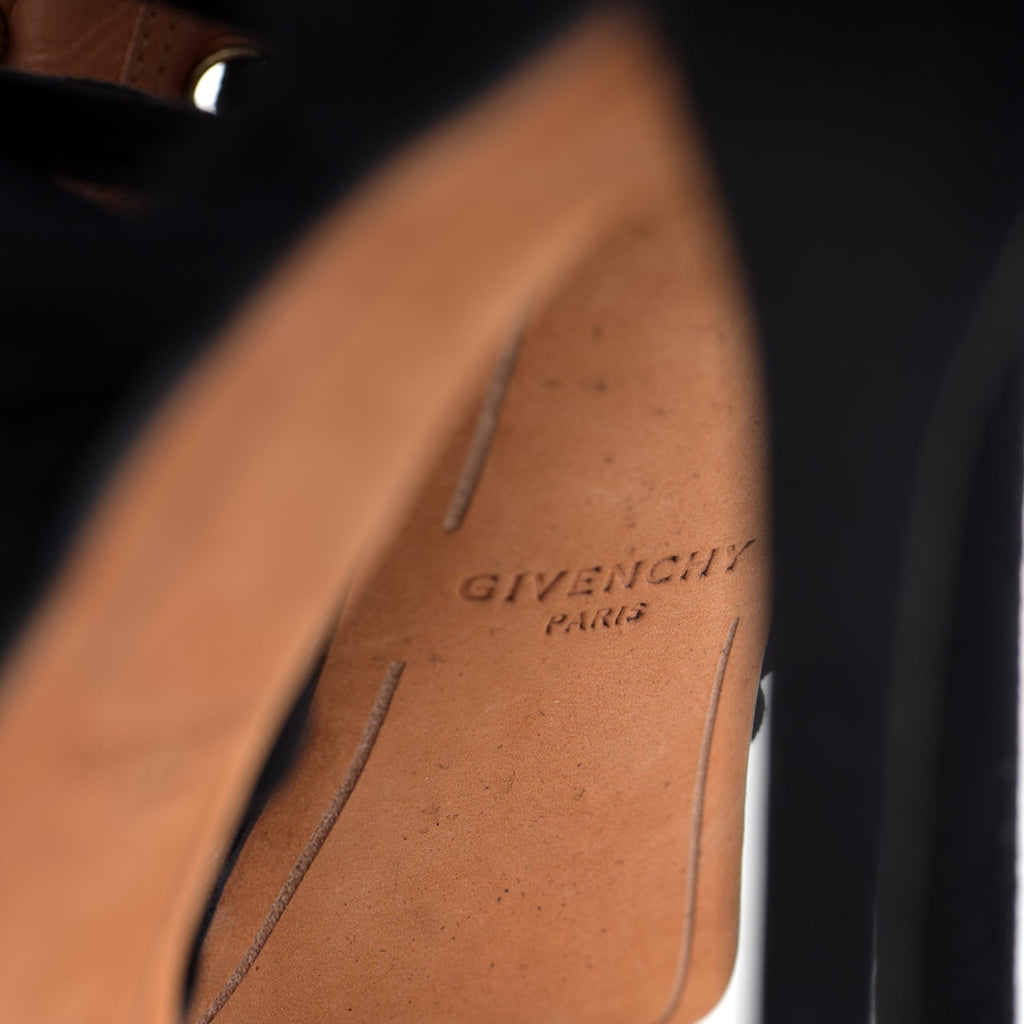 Zenaide Suede Eyelet Heels