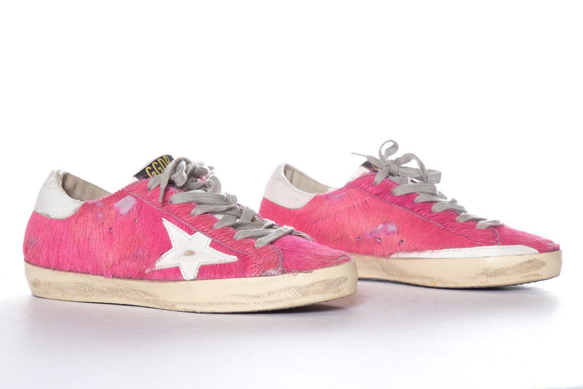 Golden Goose Pink Low-Top Sneakers SZ 35