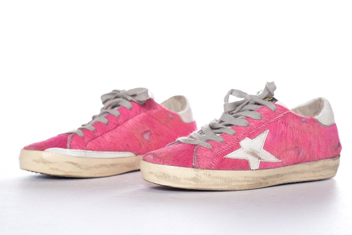 Golden Goose Pink Low-Top Sneakers SZ 35