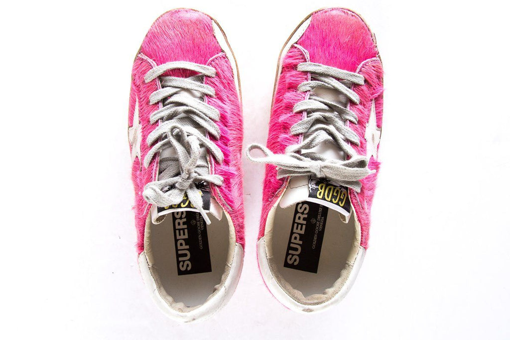 Golden Goose Pink Low-Top Sneakers SZ 35