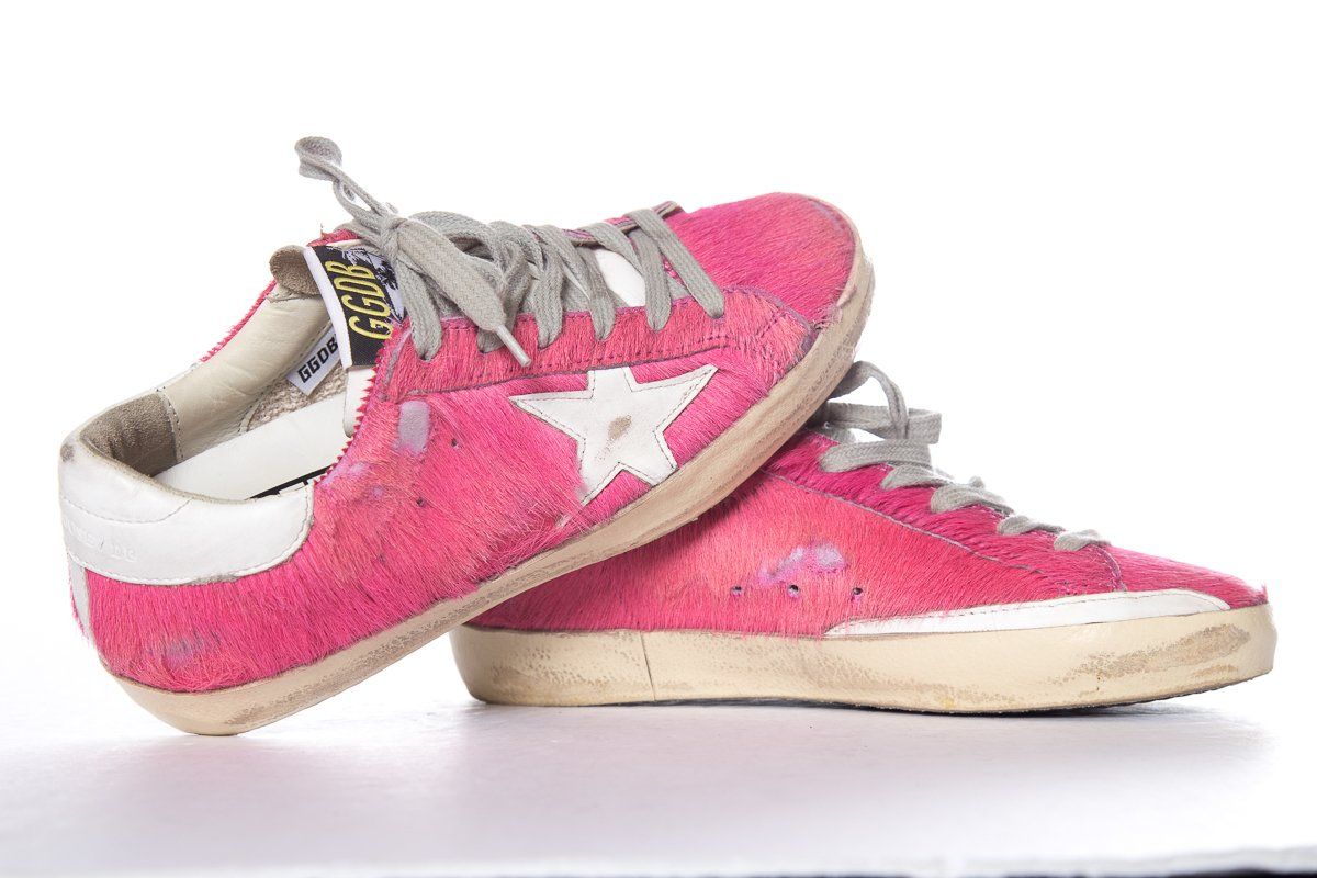 Golden Goose Pink Low-Top Sneakers SZ 35