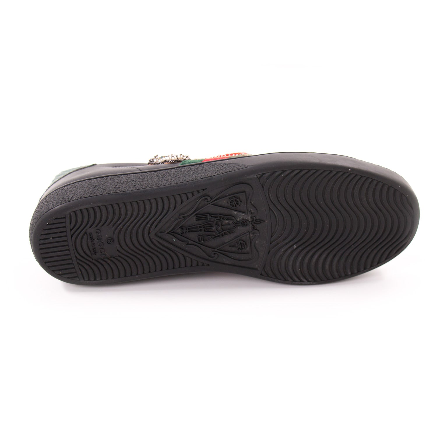 Gucci Ace Leather Embroidered Sneaker