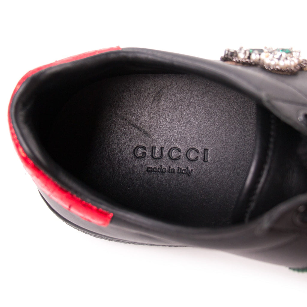Gucci Ace Leather Embroidered Sneaker
