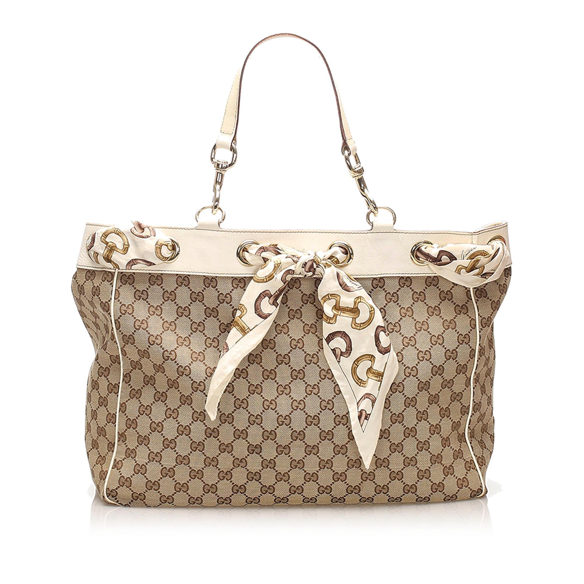 Gucci GG Canvas Positano Tote Bag