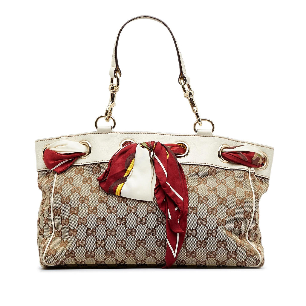 Gucci GG Canvas Positano Tote Bag