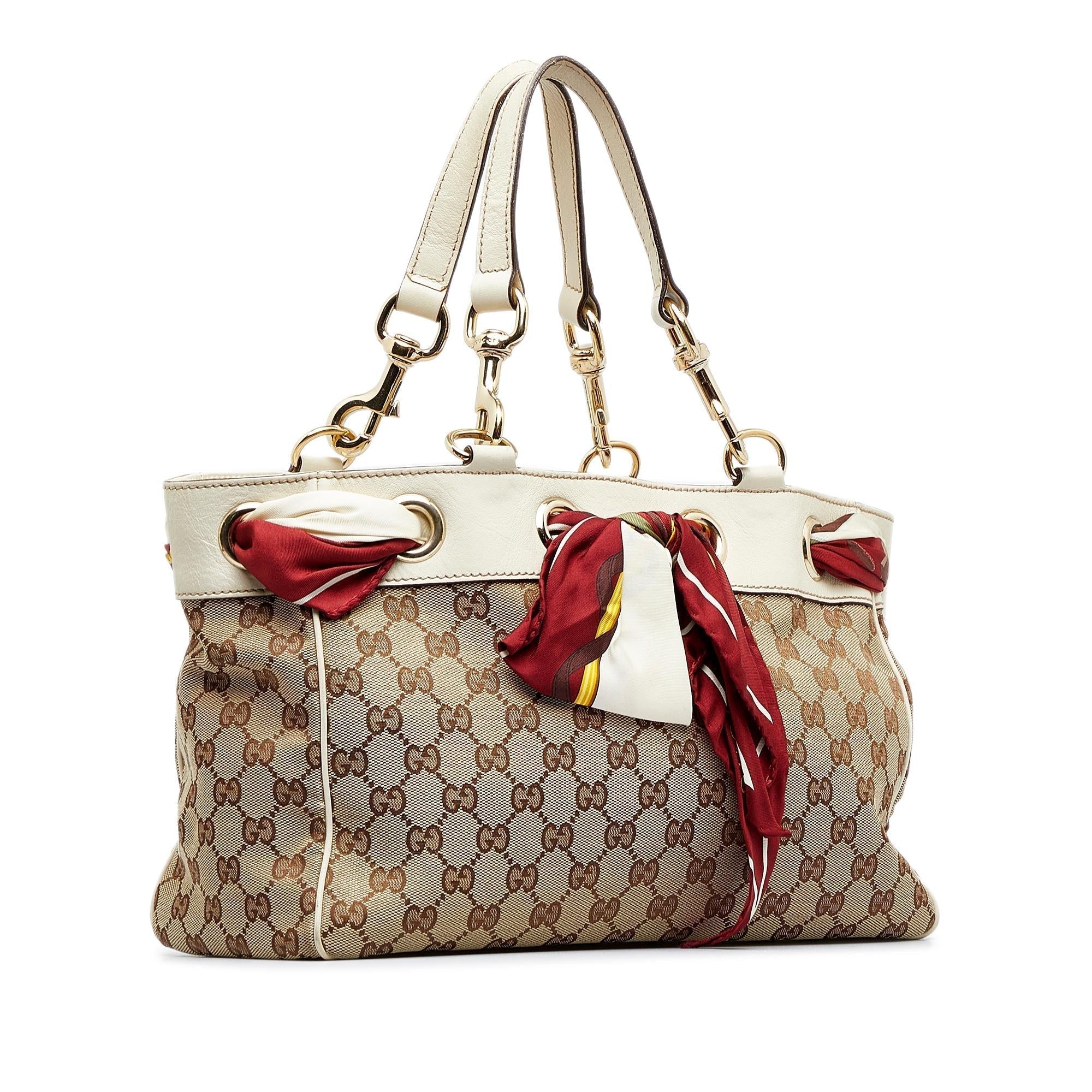 Gucci GG Canvas Positano Tote Bag