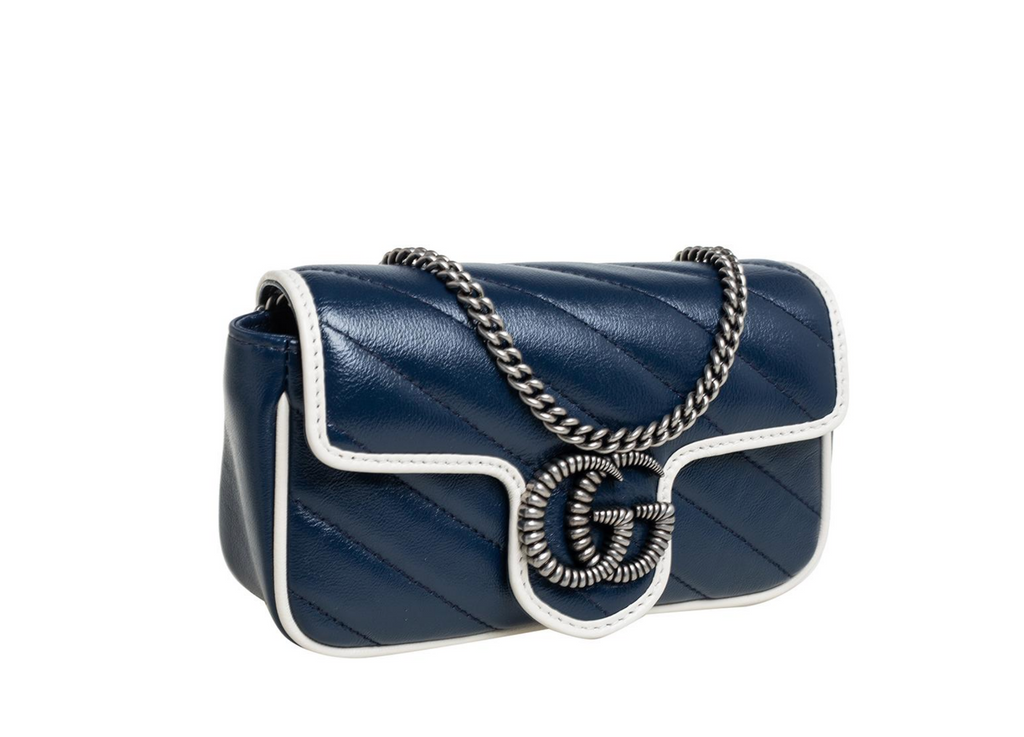 GUCCI GG MARMONT MINI CALFSKIN TORCHON BAG