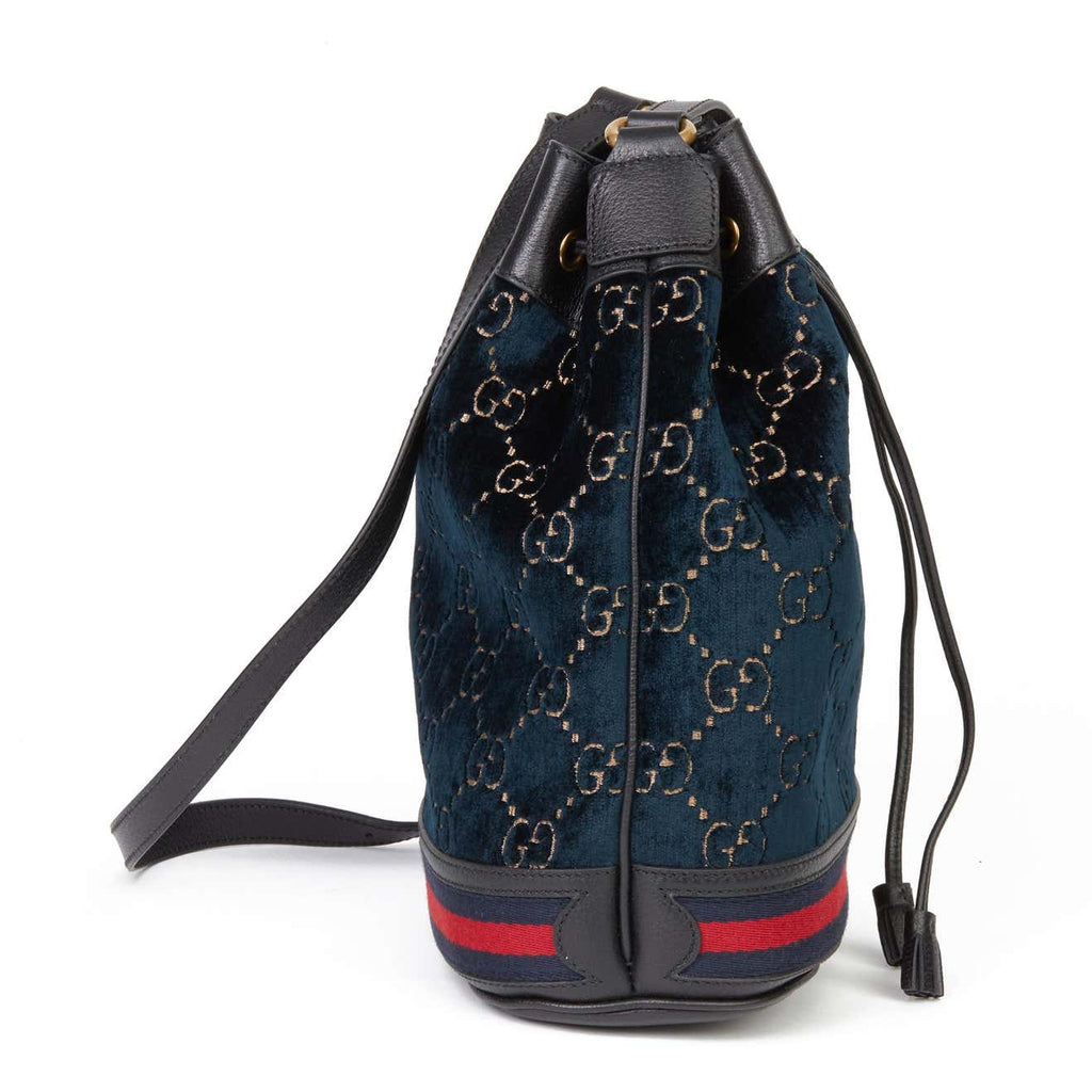 Gucci GG Velvet Bucket Bag