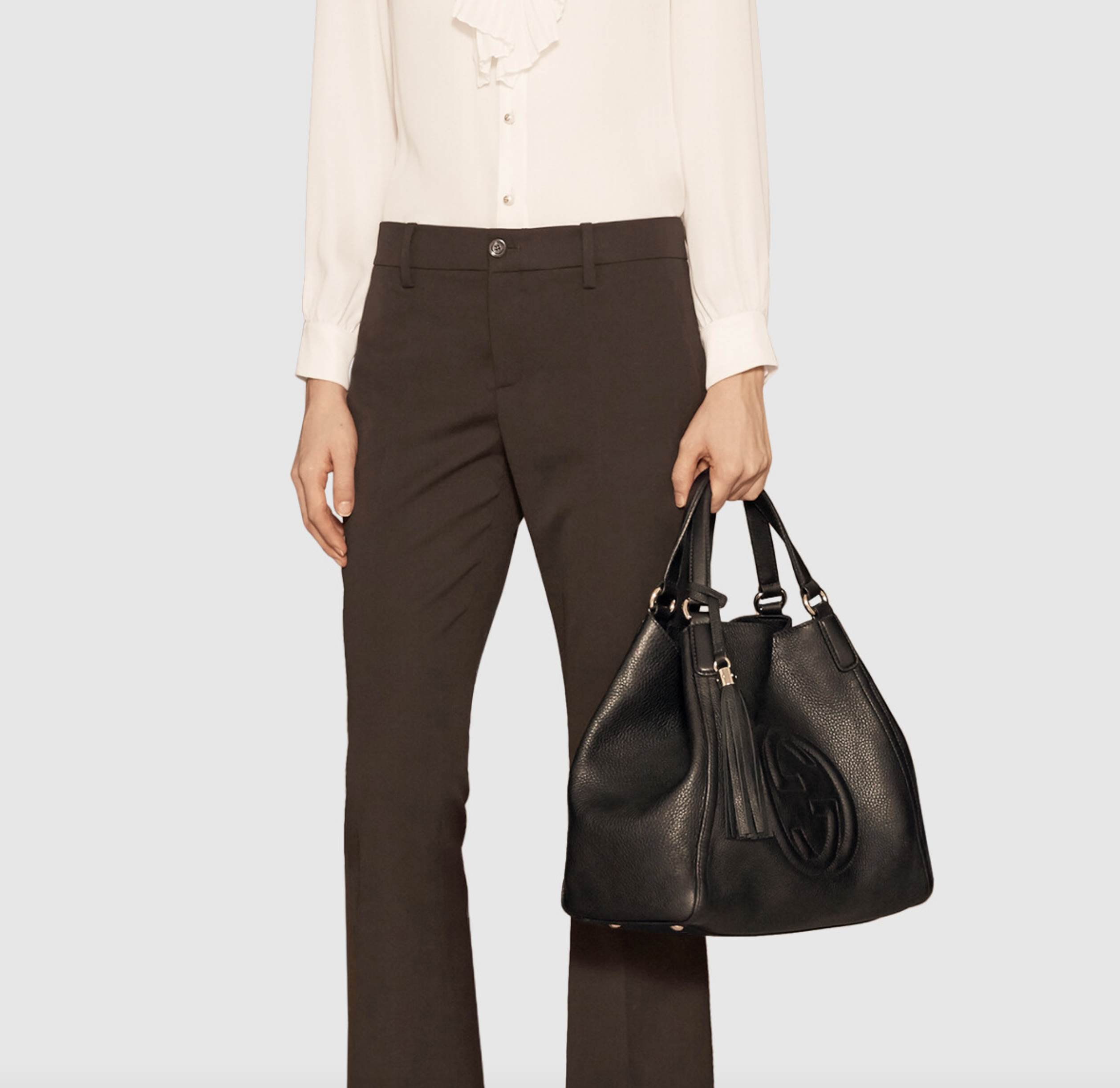 GUCCI SOHO LEATHER SHOULDER BAG