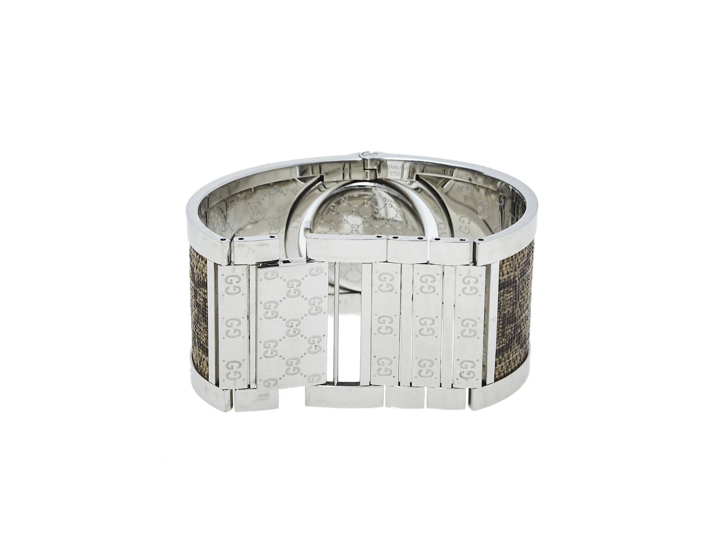 GUCCI SWISS TWIRL GUCCISSIMA STAINLESS WATCH
