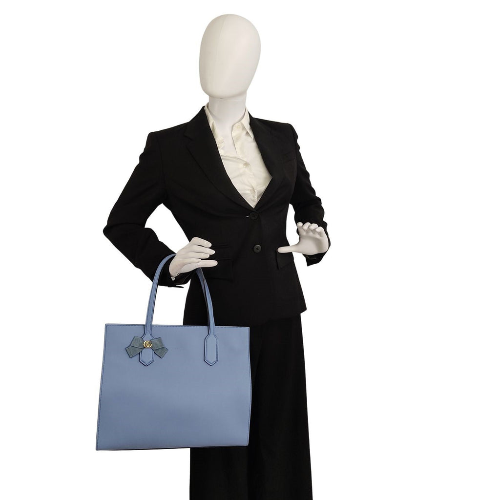 Gucci Gucci Shopper handbag in light blue leather Japan Exclusive - '10s