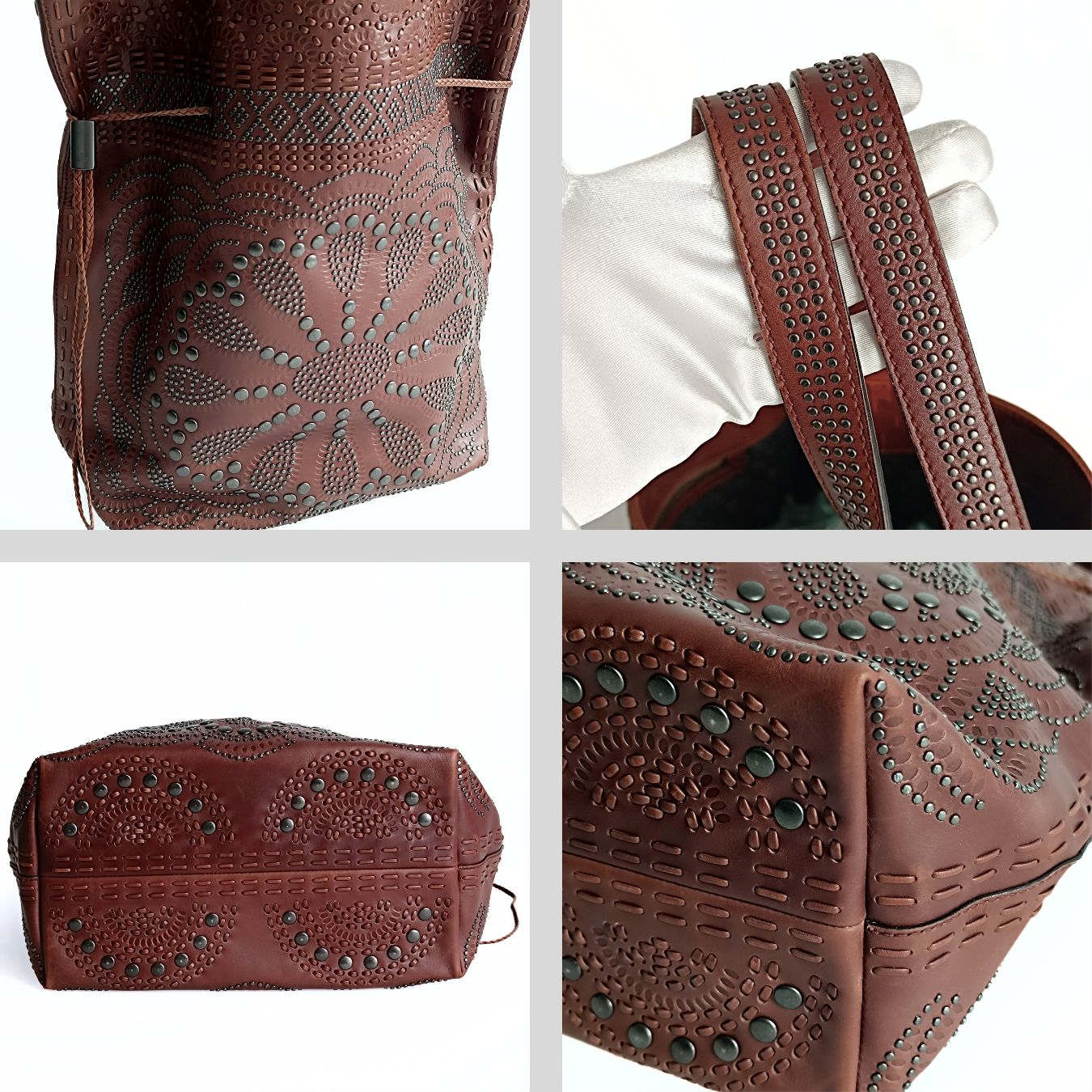 Gucci Gucci Shopper shoulder bag with studs Limited Edition - '10s
