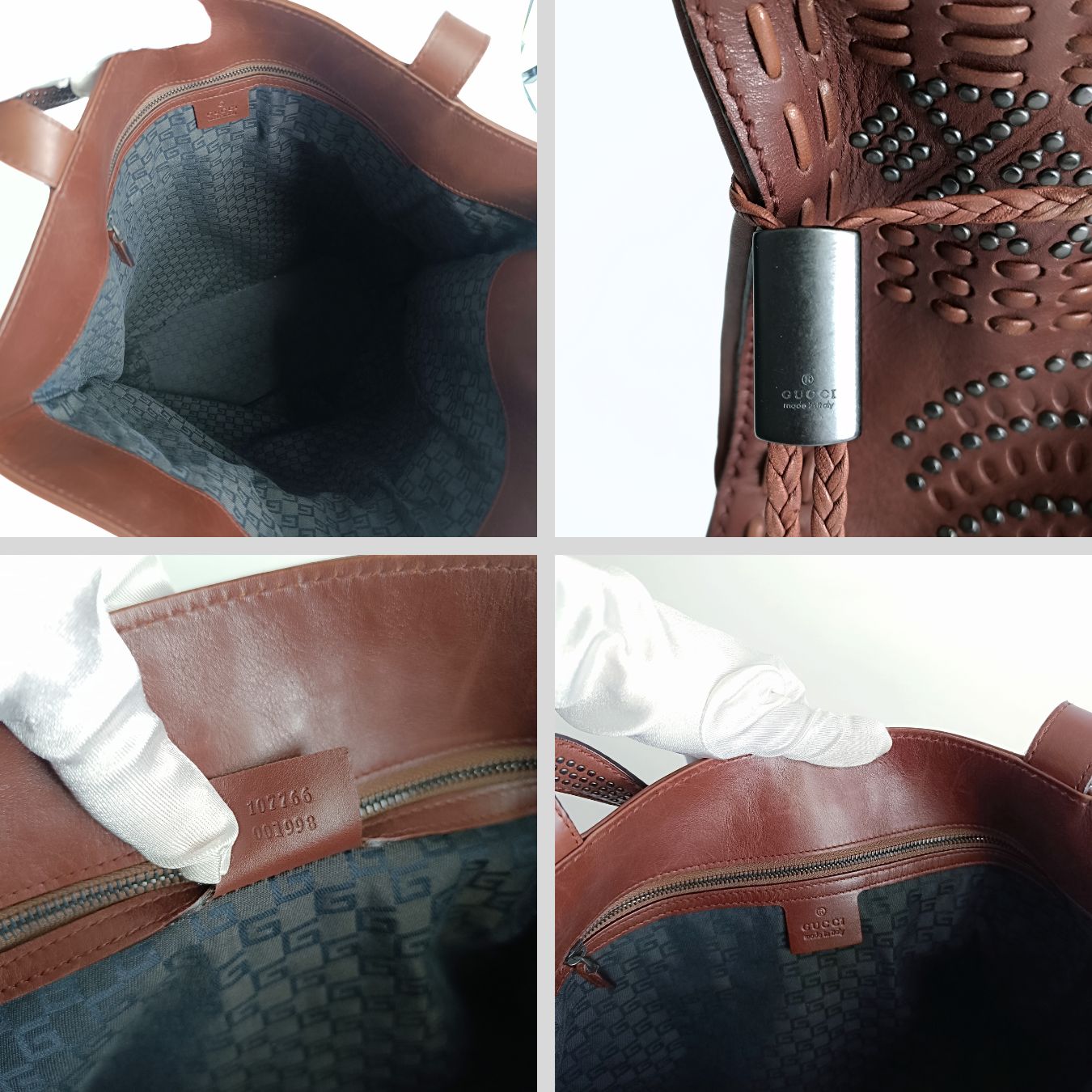 Gucci Gucci Shopper shoulder bag with studs Limited Edition - '10s