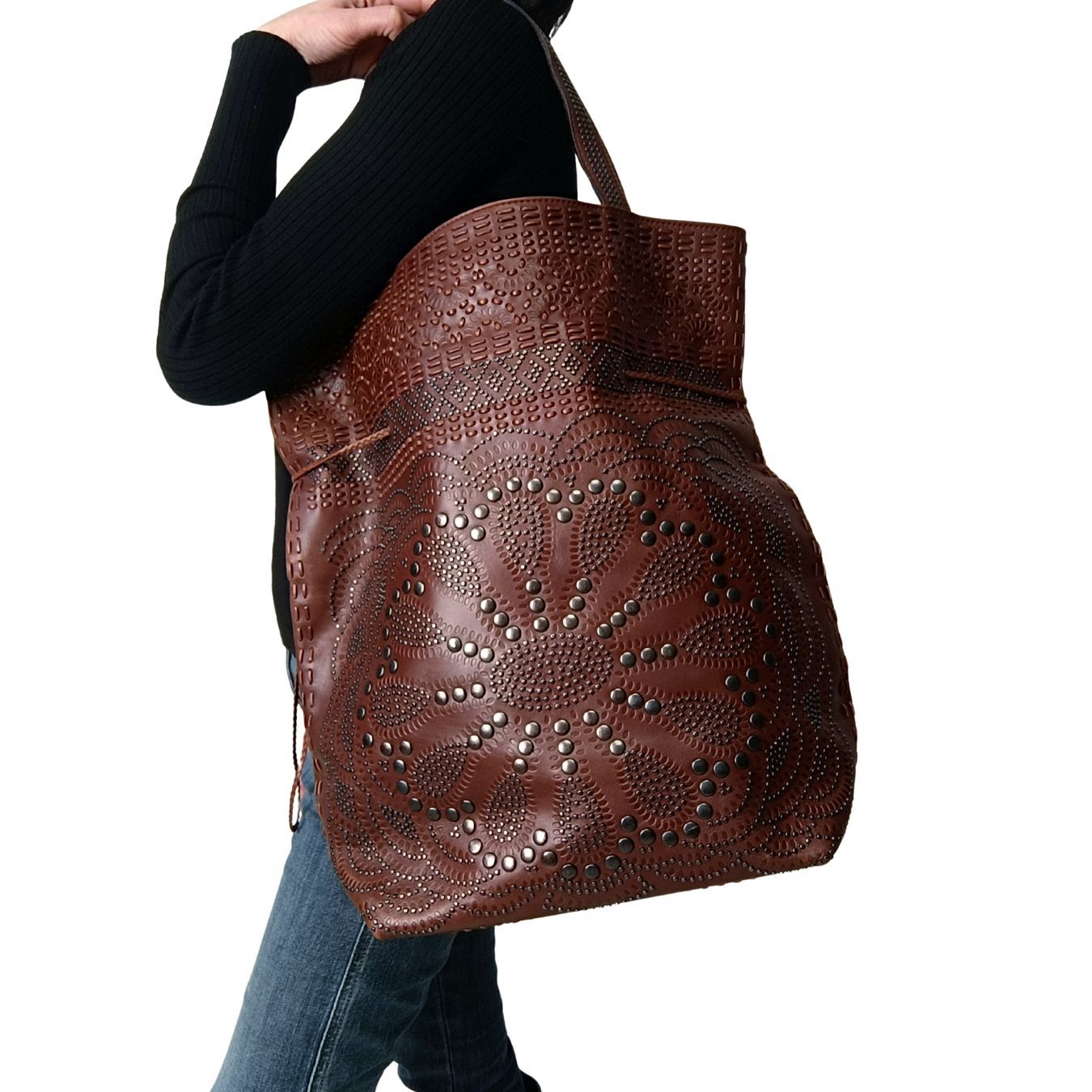 Gucci Gucci Shopper shoulder bag with studs Limited Edition - '10s