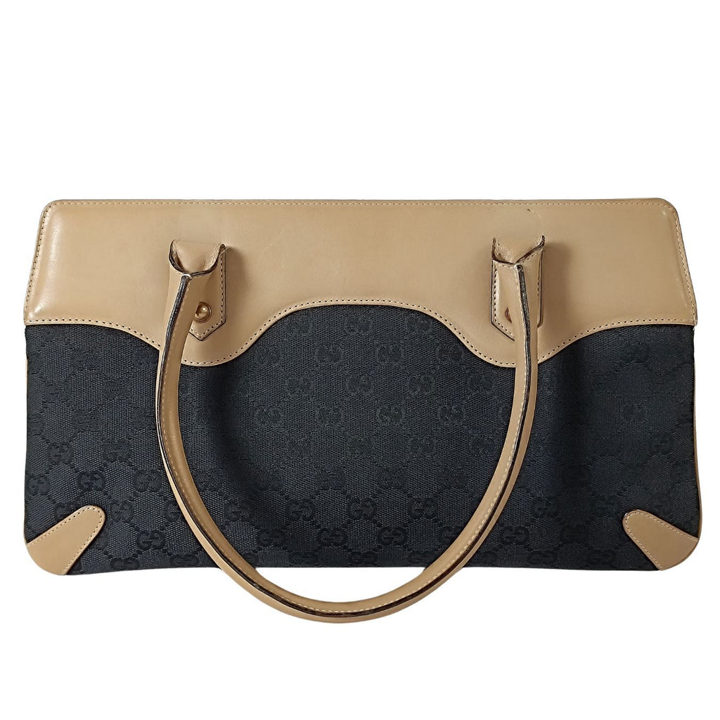 Gucci Gucci Horsebit Chain shoulder bag in canvas and leather - '10s