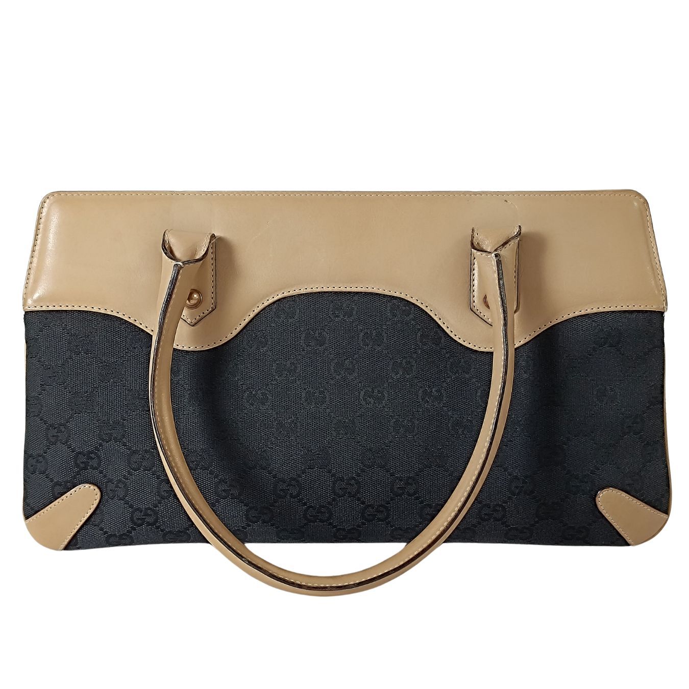 Gucci Gucci Horsebit Chain shoulder bag in canvas and leather - '10s
