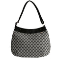 Gucci Gucci grey/black GG canvas shopper shoulder bag - '10s