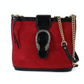 Gucci Gucci Dionysus Bucket shoulder bag in suede and patent leather - '10s