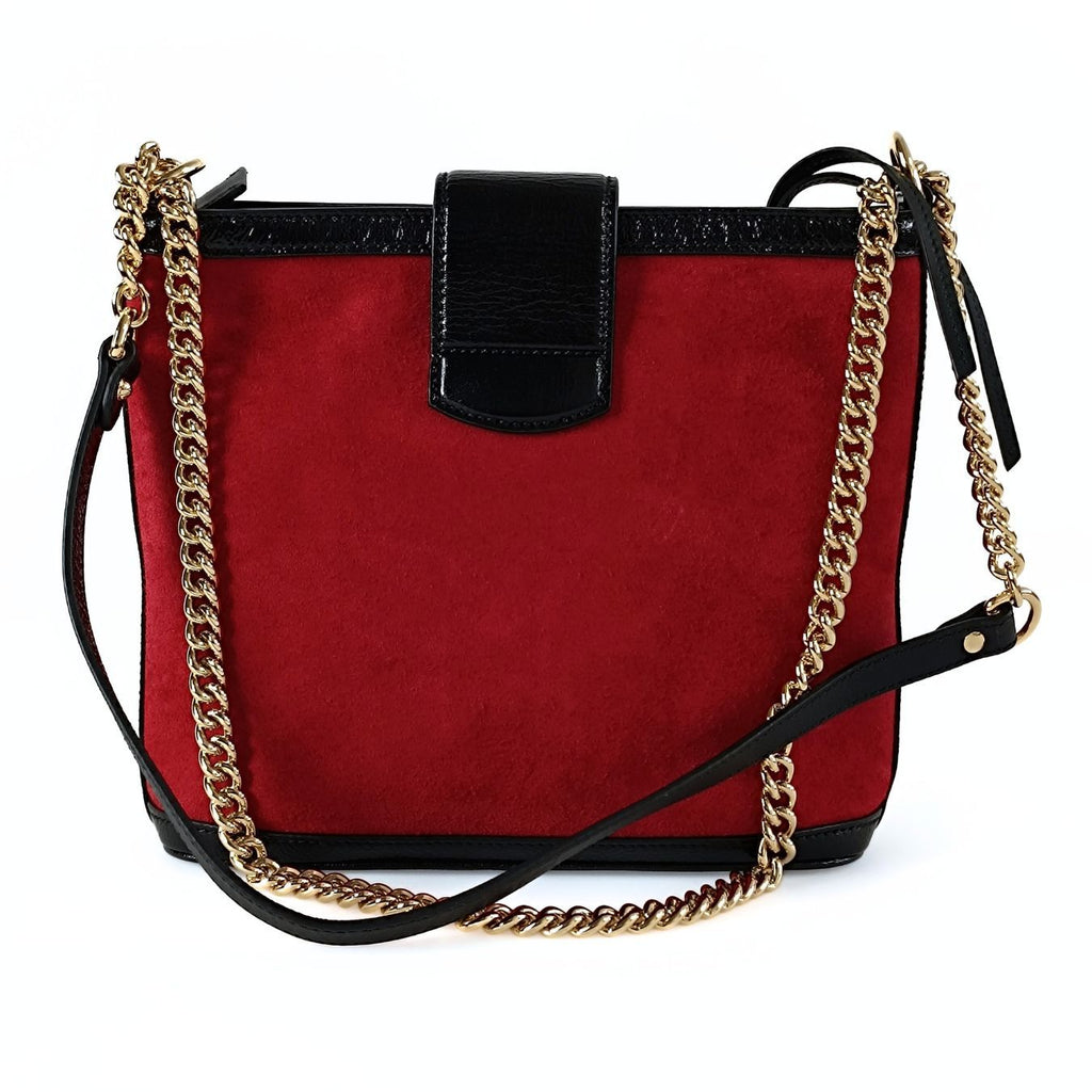 Gucci Gucci Dionysus Bucket shoulder bag in suede and patent leather - '10s