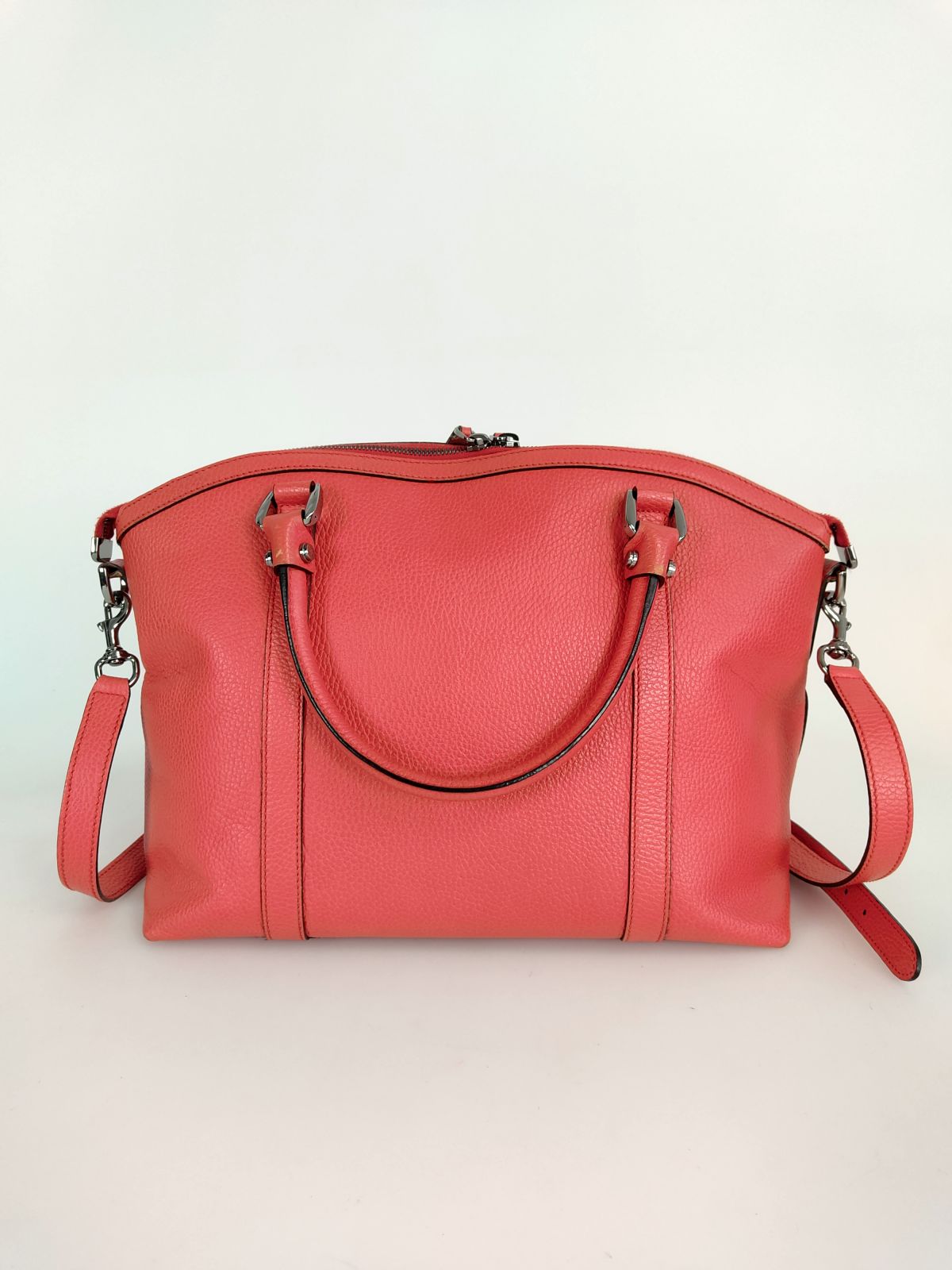 Gucci Gucci shoulder bag in coral red leather - '10s