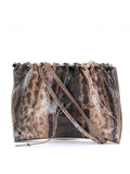Brown Lizard Shoulder Bag