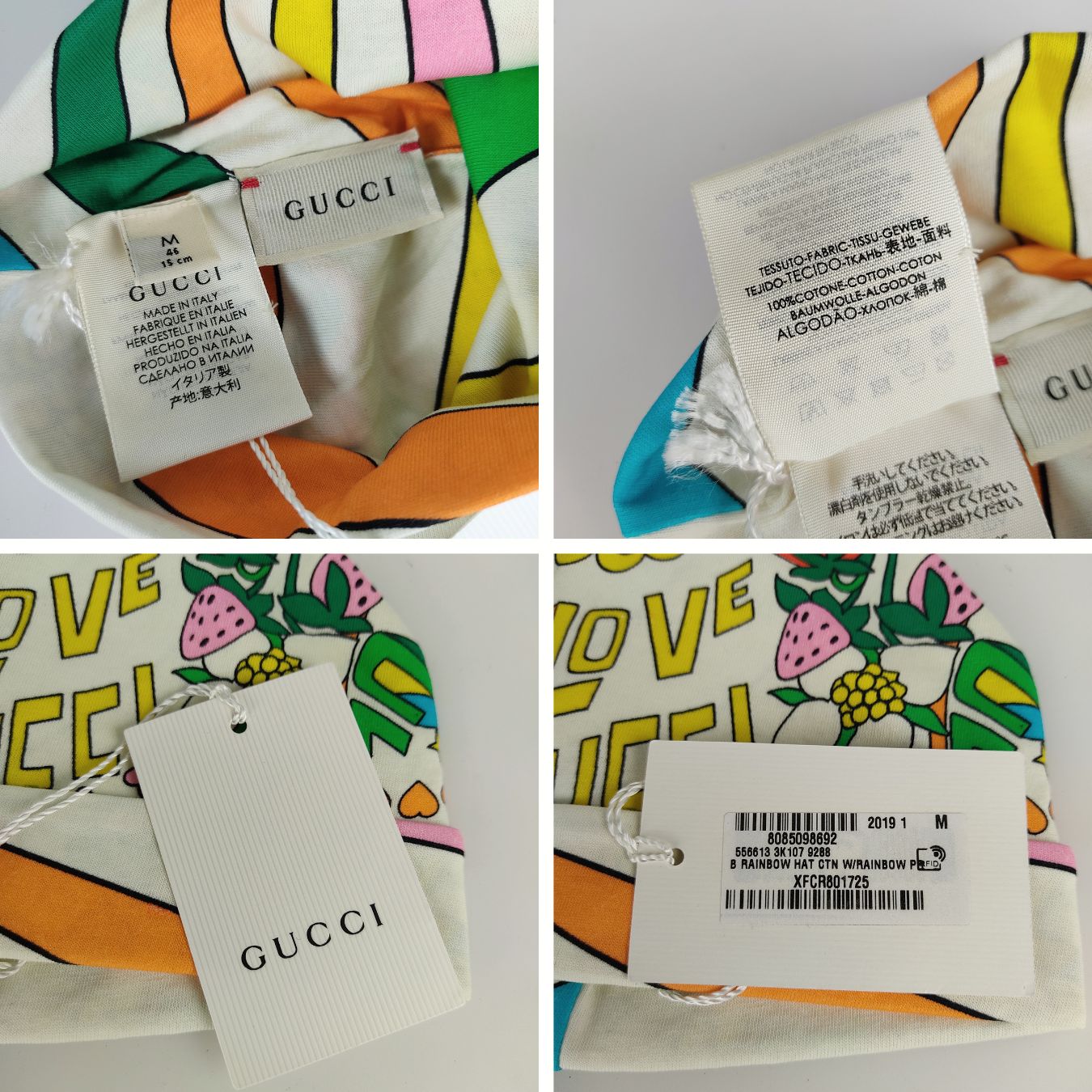 Gucci Gucci women's hat in multicolor pure cotton - '10s
