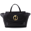 Gucci Black Pebbled Calfskin 1973 Top Handle Bag