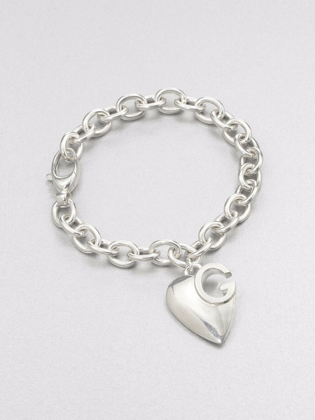 GUCCI GG CHARLOTTE HEART CHARM BRACELET