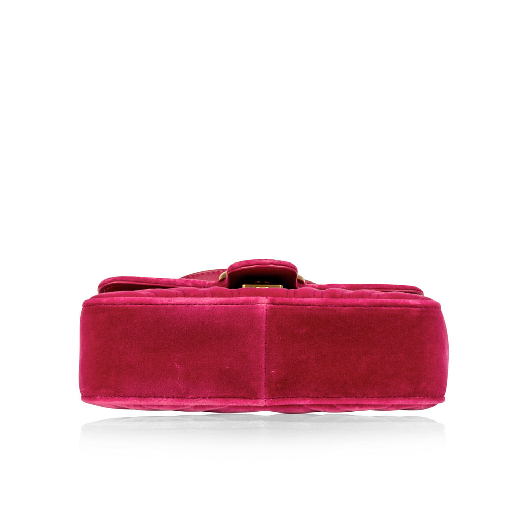 Mini Velvet Marmont - Fuschia