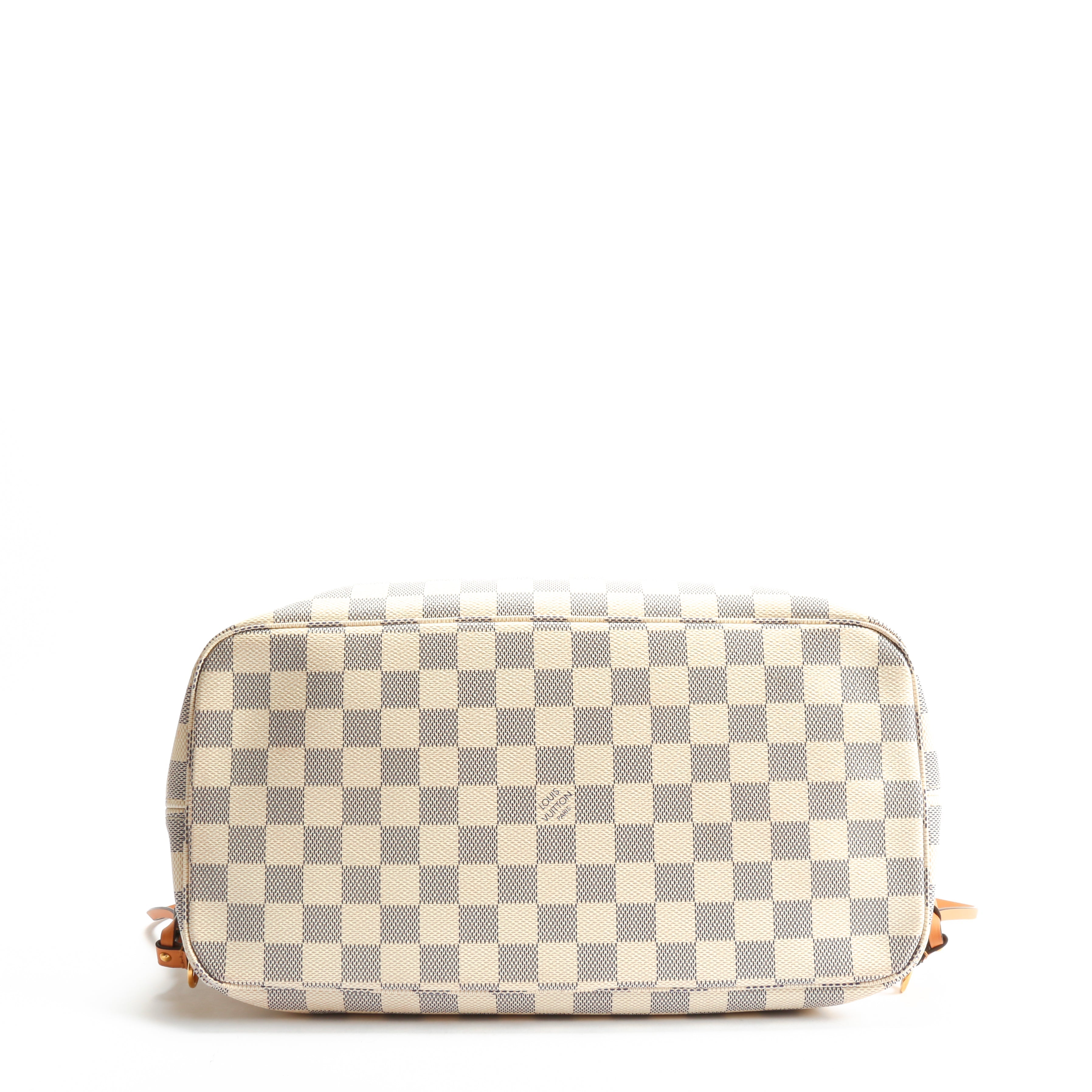 LOUIS VUITTON Neverfull MM Damier Azur Braided w/Pouch