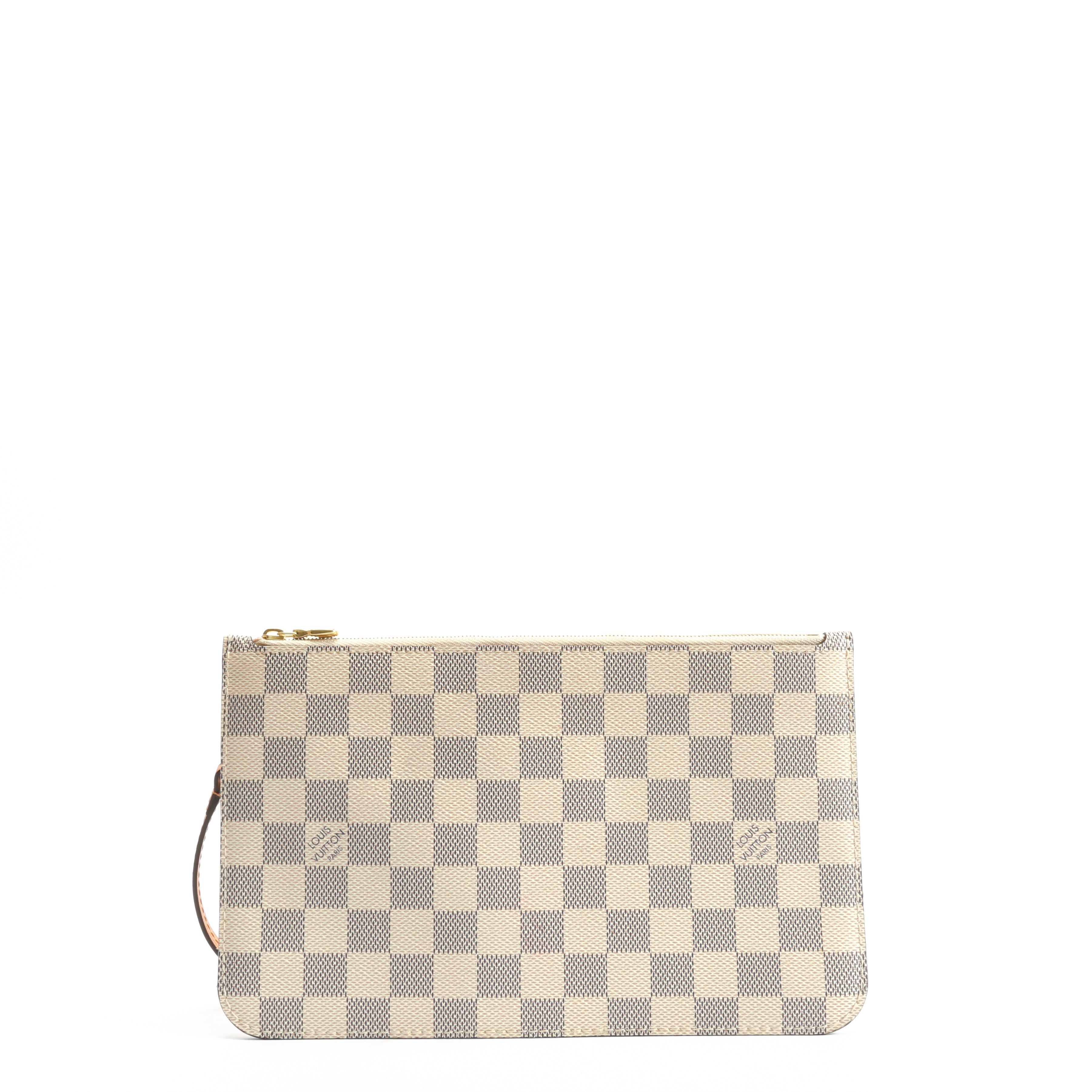 LOUIS VUITTON Neverfull MM Damier Azur Braided w/Pouch