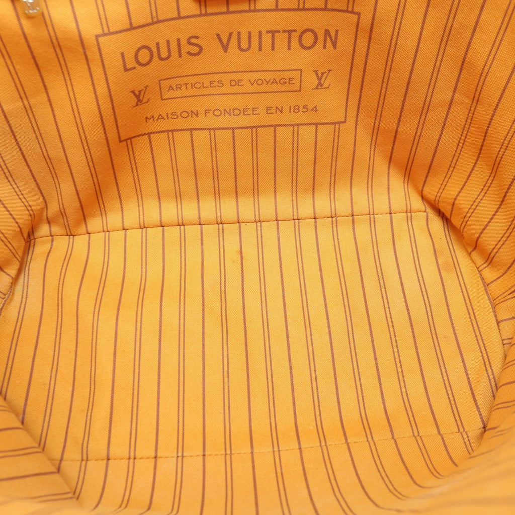 LOUIS VUITTON Neverfull MM Damier Azur Braided w/Pouch