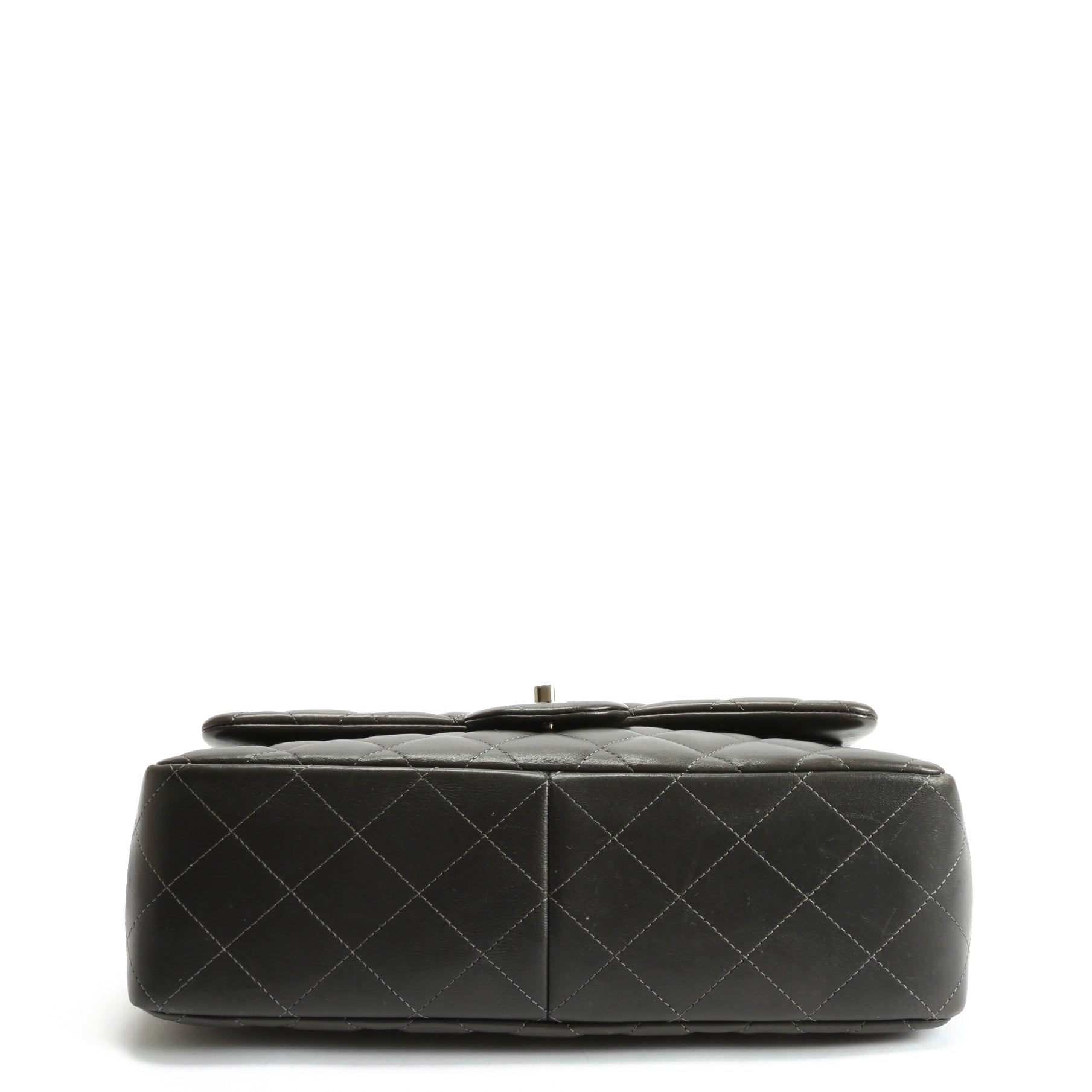 CHANEL Classic Jumbo Double Flap Lambskin- Grey