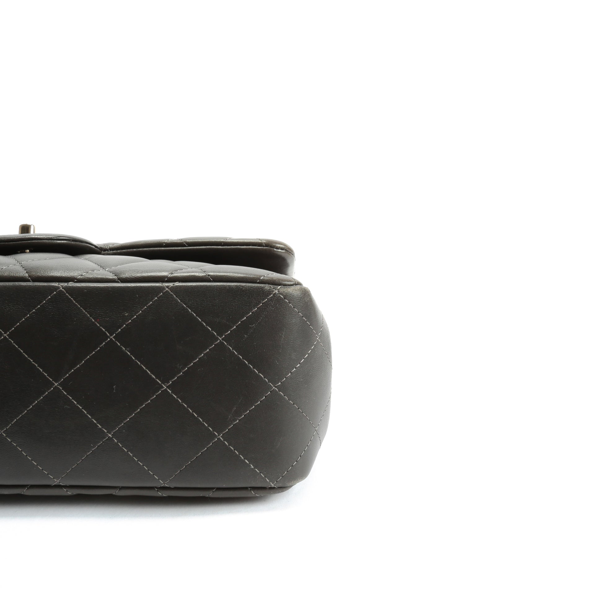 CHANEL Classic Jumbo Double Flap Lambskin- Grey