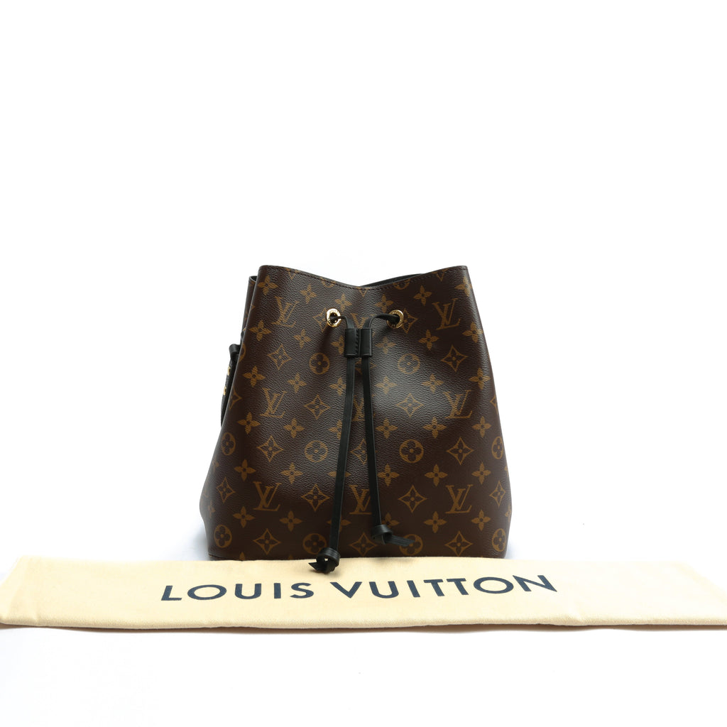 LOUIS VUITTON NéoNoé MM Monogram w/Blk Trim