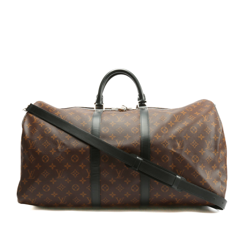 LOUIS VUITTON Keepall BandouliÃƒÆ’Ã‚Â¨re 55 Monogram Macassar