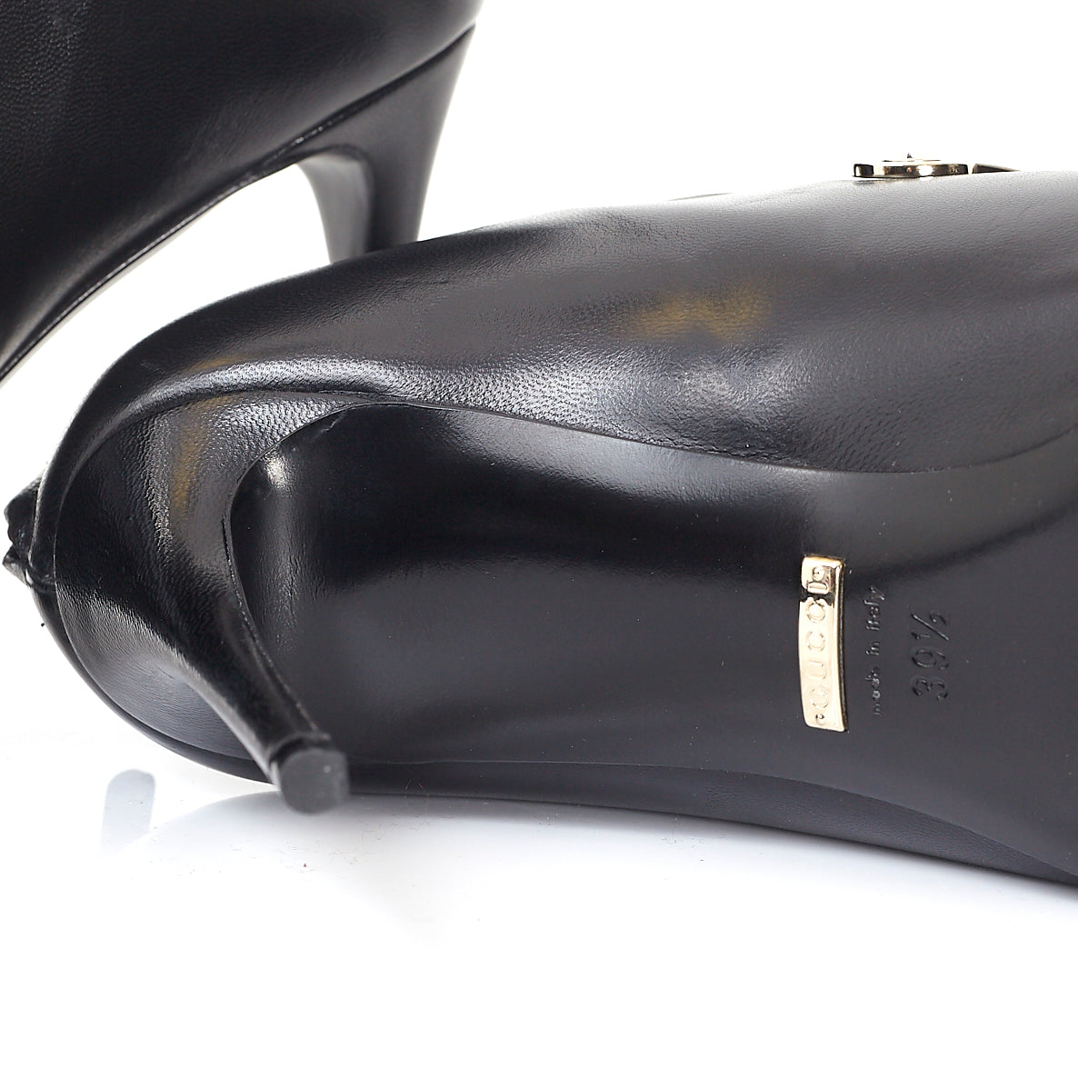 Black Rooney Peep Toe Half Boot