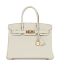 Hermes Birkin 30 Mushroom Togo Gold Hardware