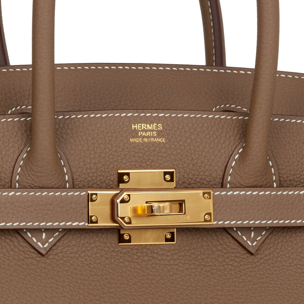 Hermes Birkin 30 Etoupe Togo Gold Hardware