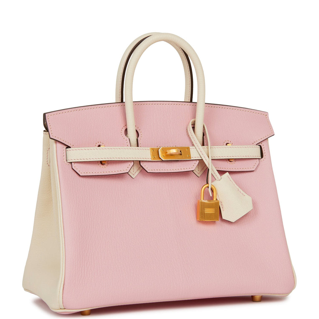 Hermes Special Order (HSS) Birkin 25 Rose Sakura and Nata ChÃƒÆ’Ã‚Â¨vre Brushed Gold Hardware