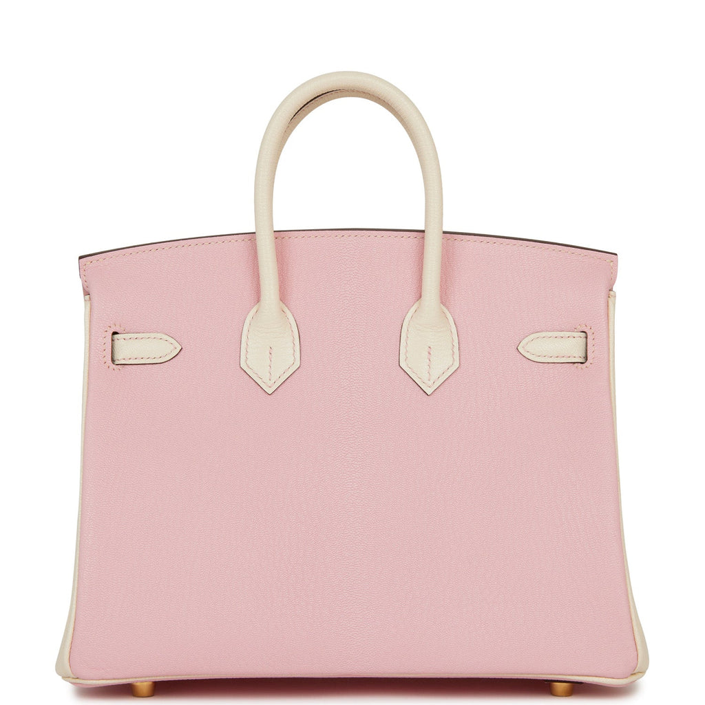 Hermes Special Order (HSS) Birkin 25 Rose Sakura and Nata ChÃƒÆ’Ã‚Â¨vre Brushed Gold Hardware