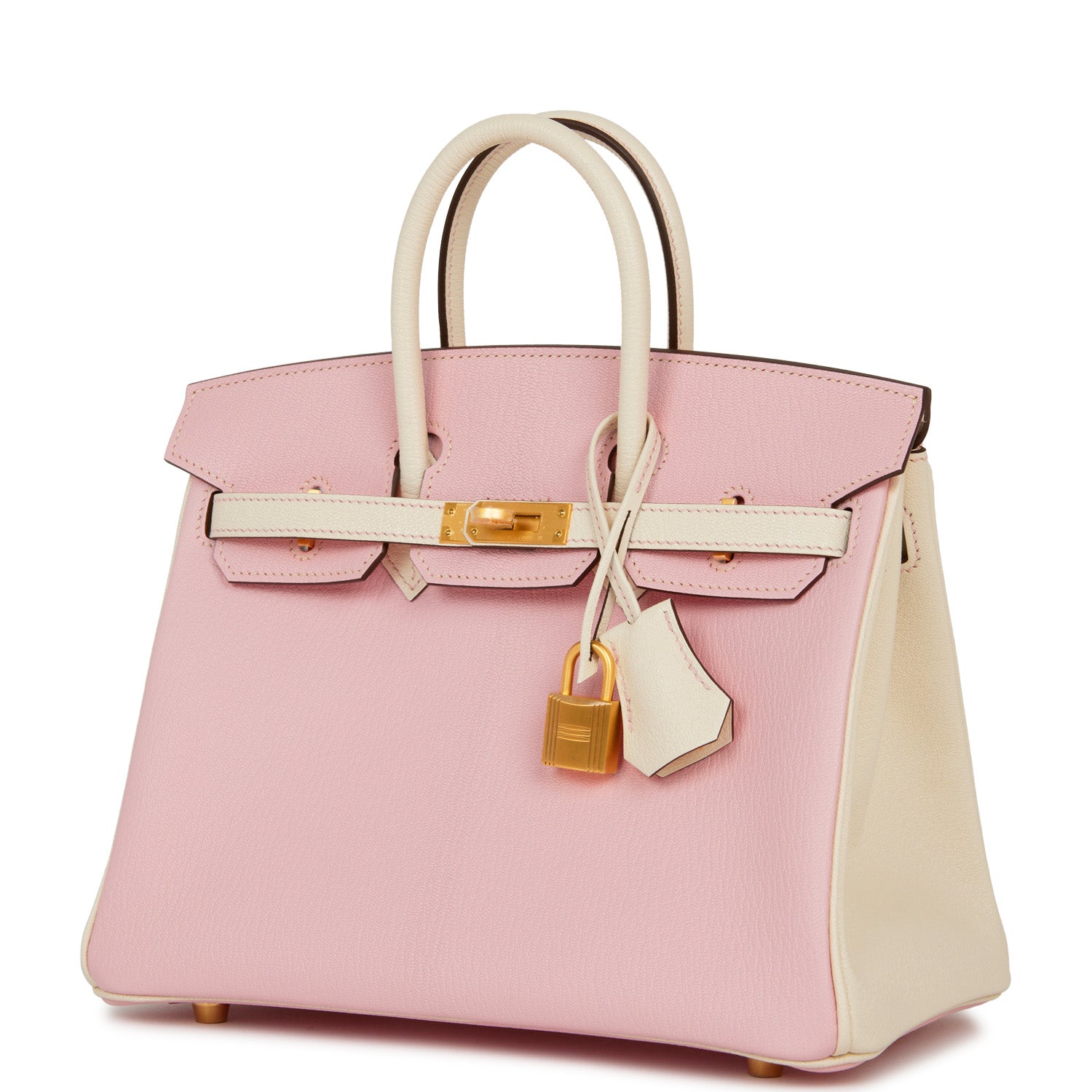 Hermes Special Order (HSS) Birkin 25 Rose Sakura and Nata ChÃƒÆ’Ã‚Â¨vre Brushed Gold Hardware